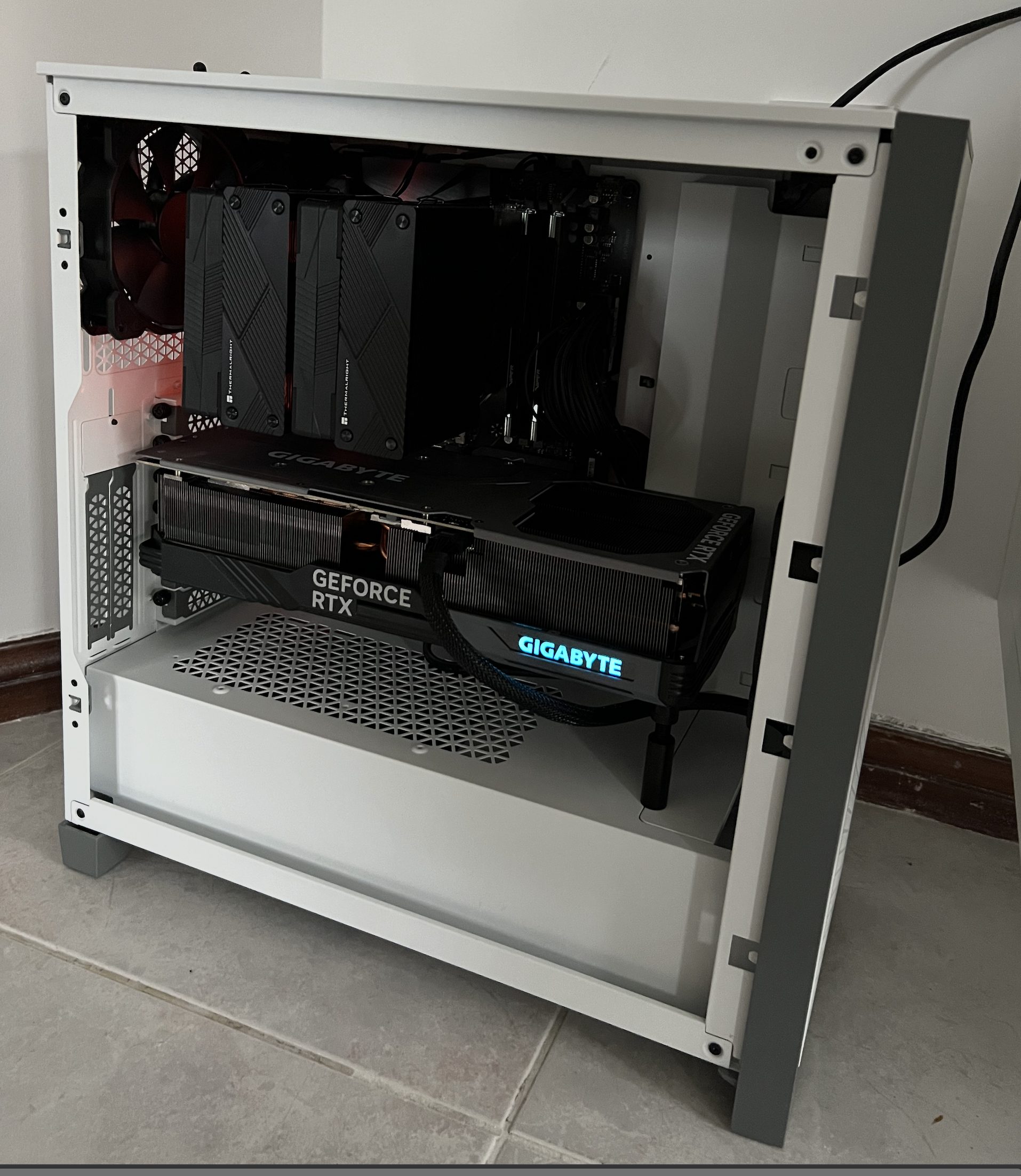 The actual AI server setup