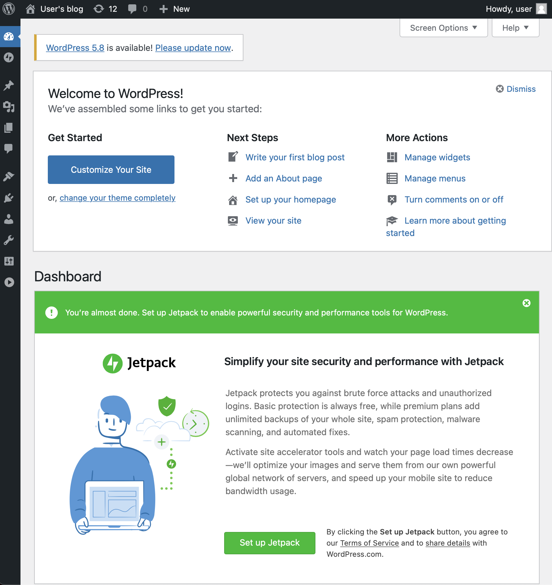 wordpress-dashboard