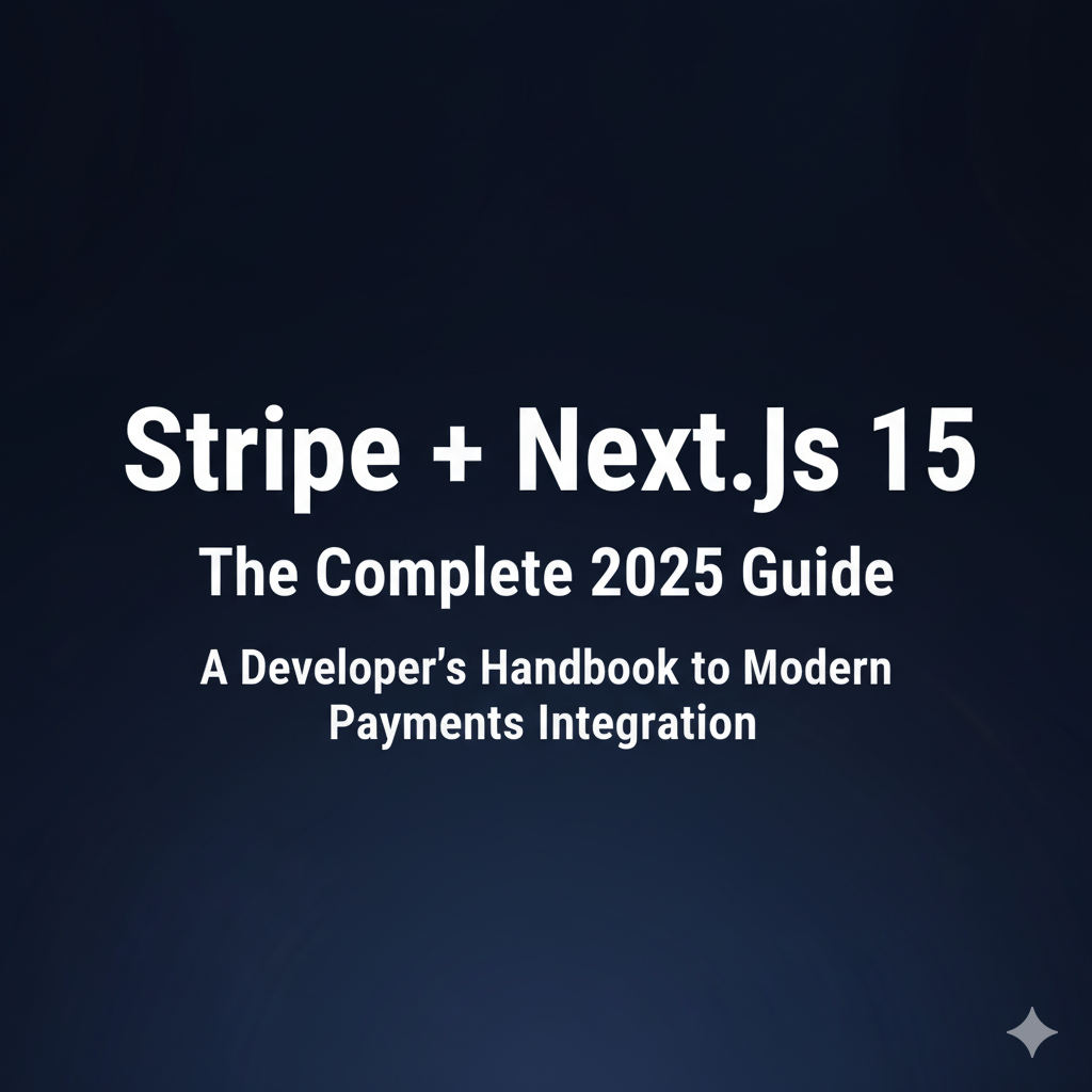 Stripe + Next.js 15: The Complete 2025 Guide
