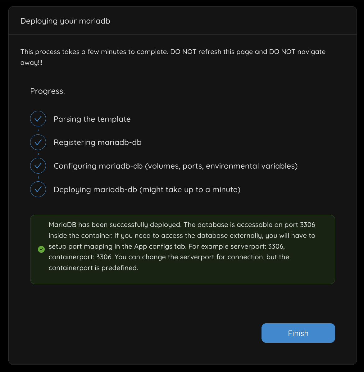 Create-mariadb