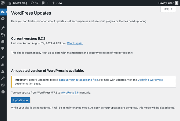 wordpress-update